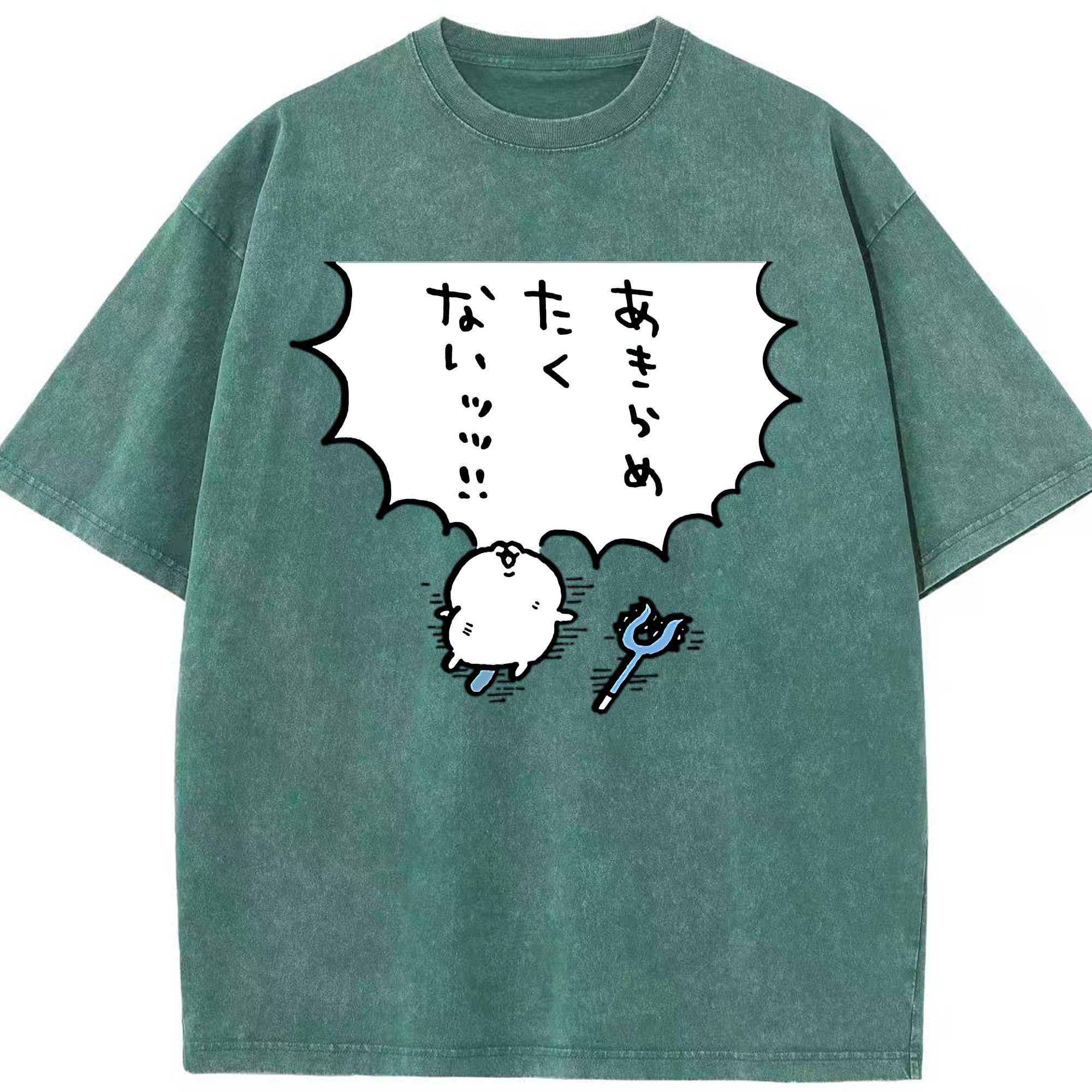 （画像用） ちいかわ ちいかわ Chii-kawa chiikawa 綿100% ヴィンテージ風 半袖Tシャツ（フロントプリント）